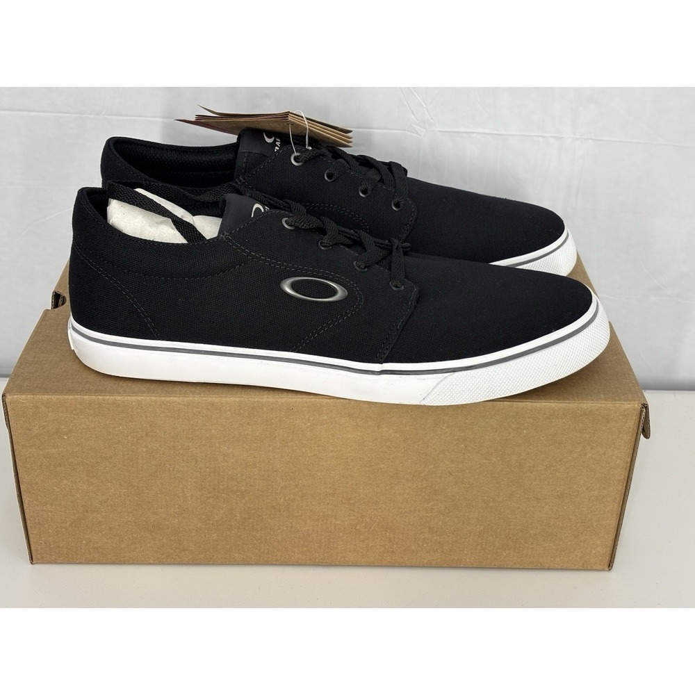 Oakley‎ Split Shoe Jet Black FOF100278 Size 10 Men's US New In Box Boat Sneaker - Picture 3 of 10